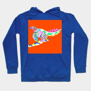 Caihong juji the lridiscent dinosaur bird ecopop Hoodie